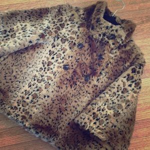 Free People size M, leopard print jacket